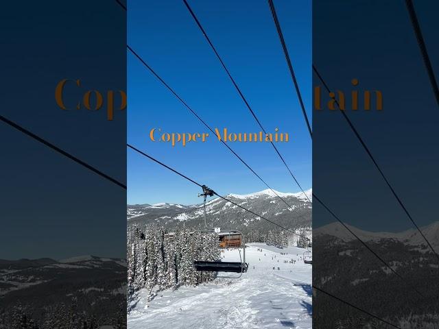 Ski Chairlift to the Peak of Copper Mountain#coppermountain #skilift #chalet #slopes #skicolorado