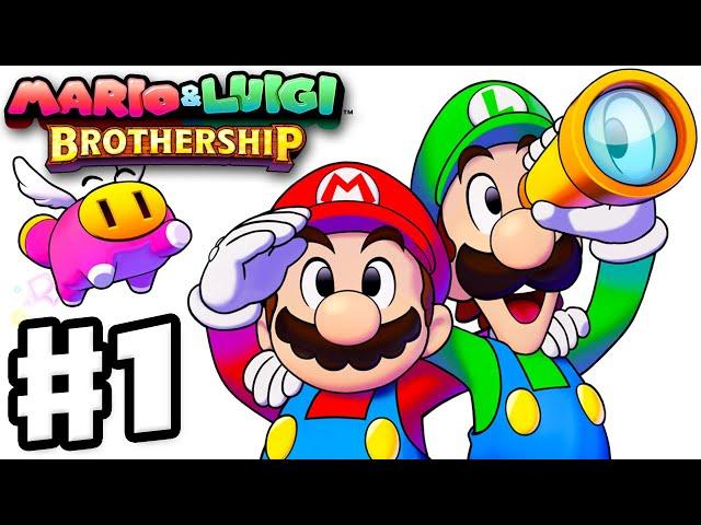 Mario & Luigi: Brothership - Full Game Walkthrough Part 1 - Shipshape Island! Rumbla Island!