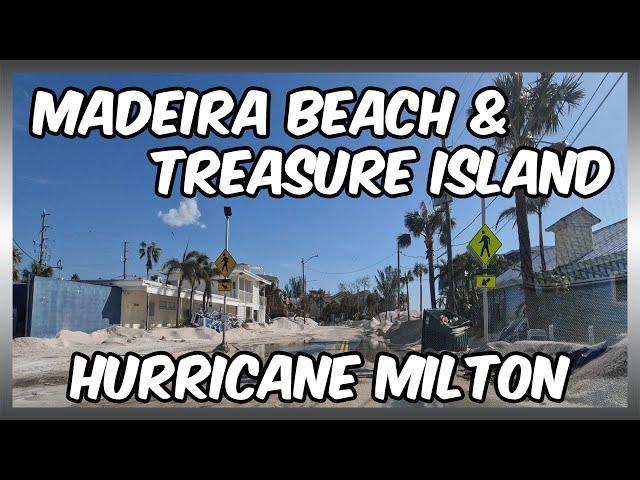 Driving Through Madeira Beach & Treasure Island After Hurricane Milton | Post-Storm Scenes