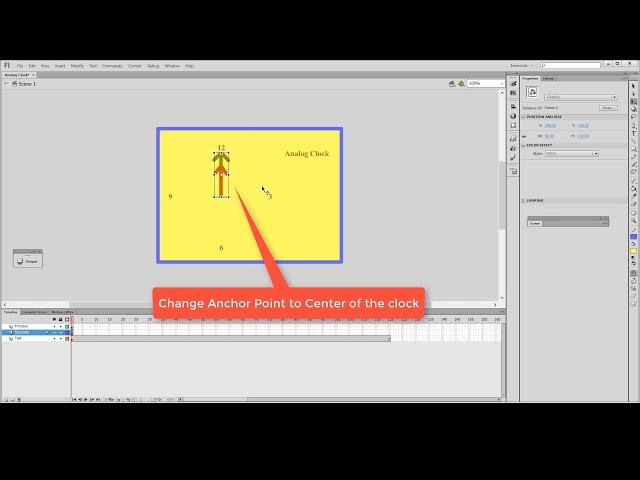 LKITLearner Analog Clock using Adobe Flash