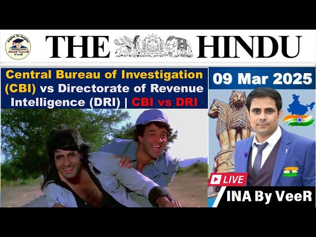 The Hindu Analysis 09 March 2025 | Newspaper Editorial Analysis | Current Affairs Today in Hindi