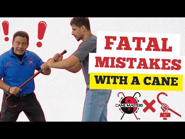 3 Walking Cane Self Defense Mistakes to AVOID! (Tutorial)