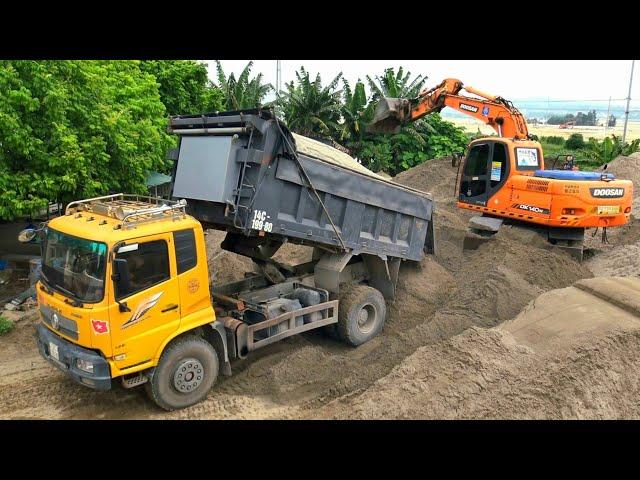 Xe Ô Tô Tải Ben Chở Và Đổ Đất, Máy Xúc HYUNDAI ROBEX 2900LC Múc Đất | Excavator Truck | TienTube TV