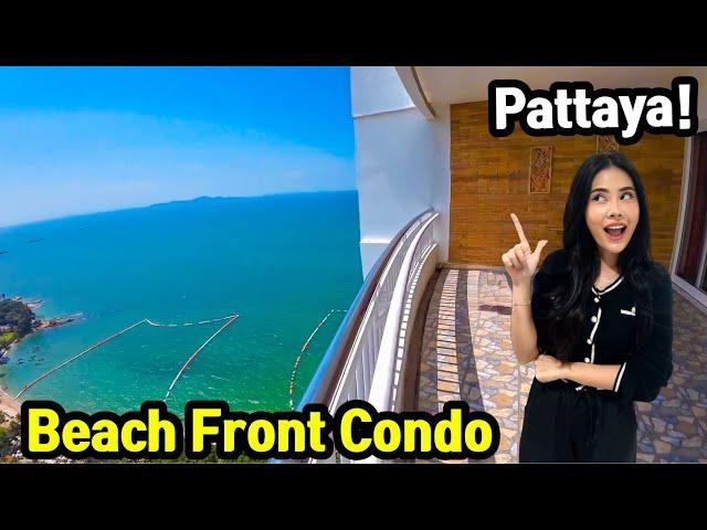 Stunning Ocean View!!! Pattaya Beautiful Beachfront Condo 257SQM Unit with Big Balcony