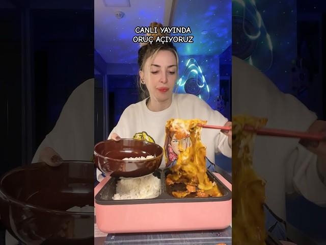 Elektrikli Tava Çok Zevkli #live #ramadan #eating #korea #food #fyp