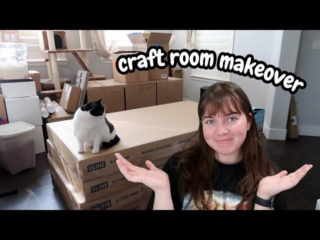 an absolute craft room MAKEOVER