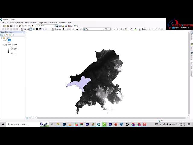 GIS BASICS : how to clip (raster) data on arcmap 10.8 #autocad #viral #tutorial #arcgistutorial