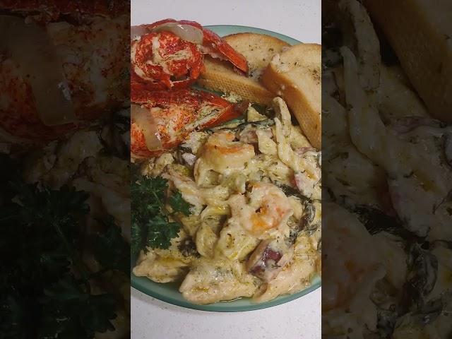 Shrimp and Andouille sausage alfredo #cooking #delicious #pastatime #seafooddish #foodie #foodie