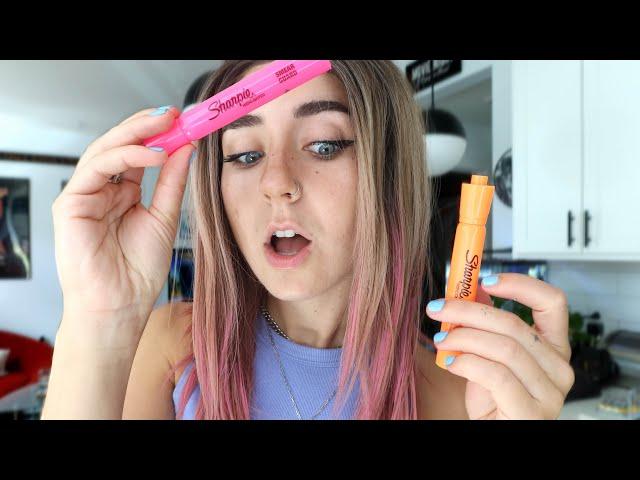 Testing Sharpie Highlighter on Synthetic Wigs: Best Wig Hack Ever?