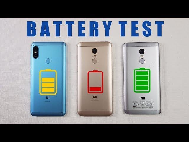 Redmi Note 5 Pro vs Redmi Note 5 vs Redmi Note 4 BATTERY TEST COMPARISON !!