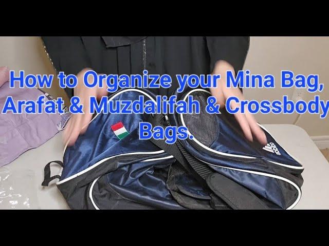 Hajj 2023 Mina Bag , Arafah & Muzdalifah Bag , Crossbody Bag Packing