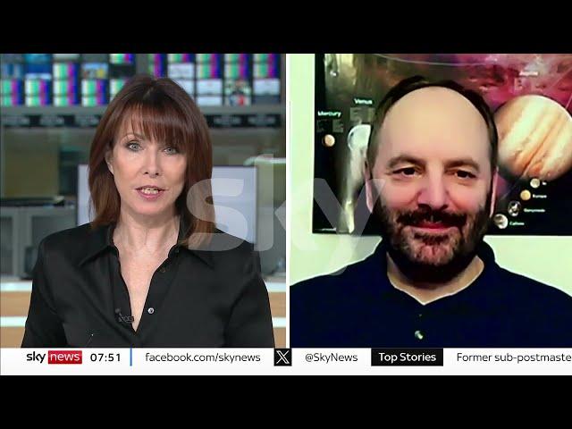 SKY NEWS April 9, 2024: David Moore talks to Kay Burley about the Great American Solar Eclipse.