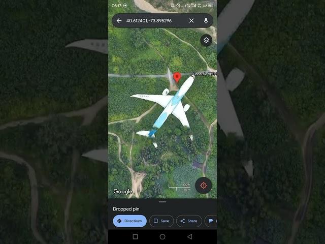 Found Plane Over Park on Google Maps #googlemaps #googleearth #geography #map #usa #plane