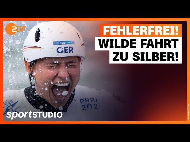 Elena Lilik gewinnt Silber im Kanuslalom | Olympia Paris 2024 | sportstudio