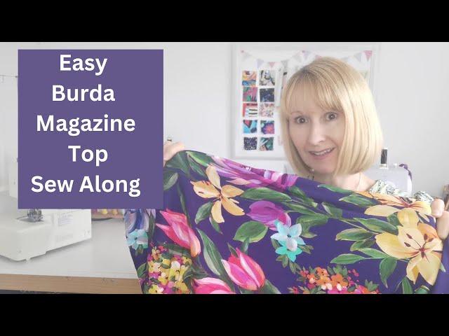 Easy Burda Magazine Top, Sew along, Tutorial