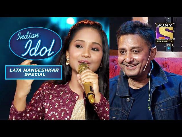 Anjali Ko Beech Performance Mein Mila Standing Ovation! | Indian Idol | Songs Of Lata Mangeshkar