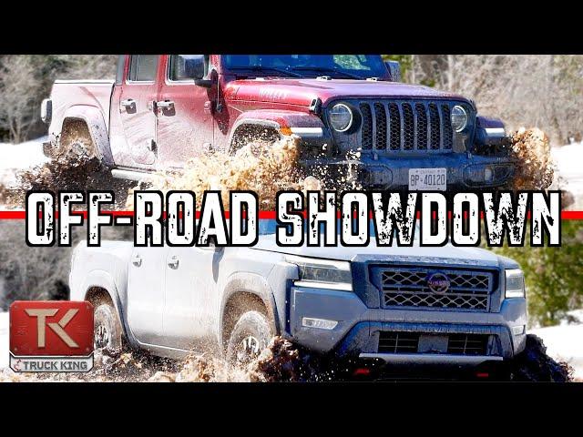 Jeep Gladiator Willys vs Nissan Frontier PRO-4X - Icy Off-Road Showdown!