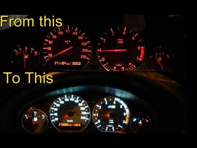 DIY How to Install LED Gauge Panel on E36 Cluster Gauge