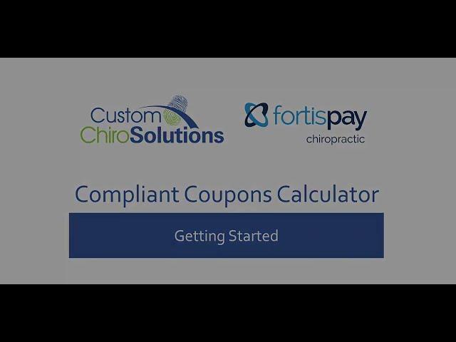 Fortis + Custom ChiroSolutions | Signing Up Is Simple -  ChiroCalculator