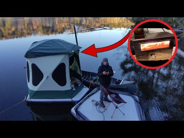 Floating HOT Tent  with WOOD STOVE