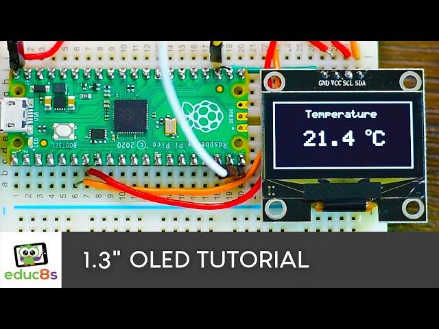 Raspberry Pi Pico OLED (SSH1106) display tutorial using Arduino