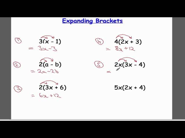 Expanding Brackets