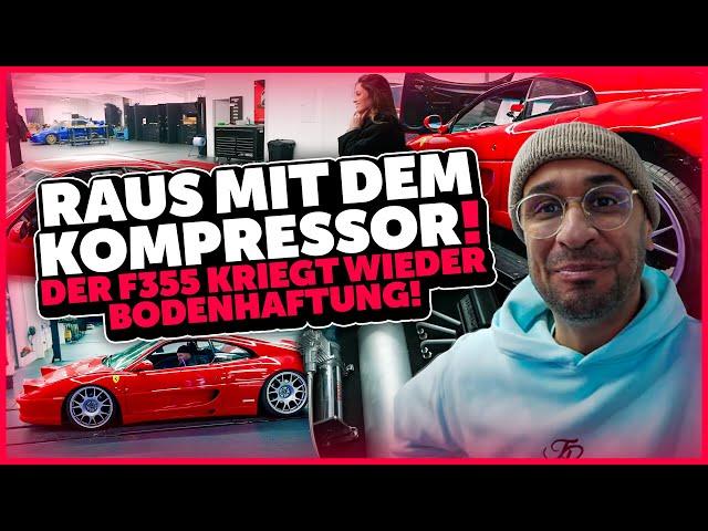 JP Performance - Raus mit dem Kompressor! Der Ferrari F355 kriegt wieder Bodenhaftung!