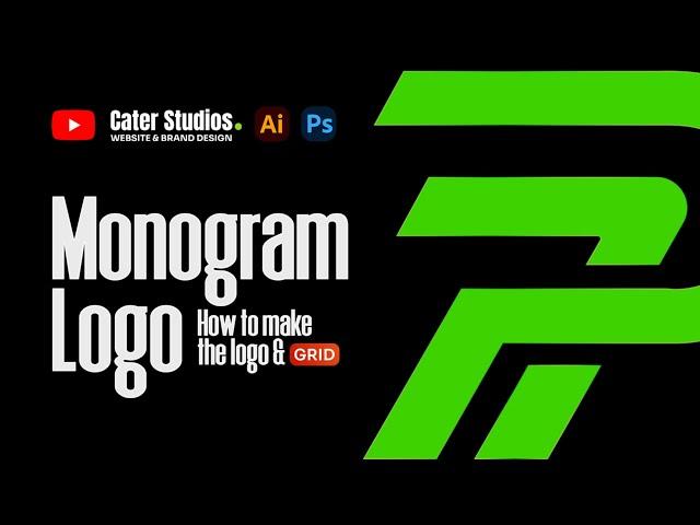 Make any Monogram Logo Design & Grid Presentation - A Full Beginner Friendly Logo Design Course