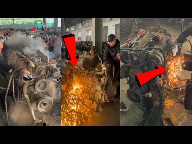 The Fire BrokeOout While Self-Starting The Engine | Old Diesel Engine Startup @ApnaMixYt03