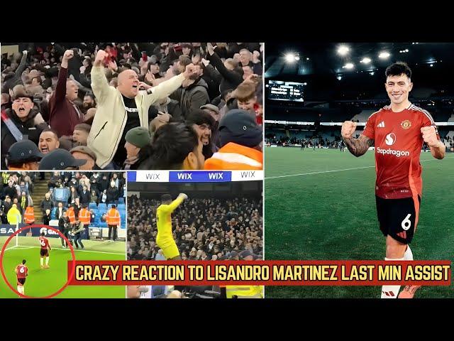 Man united Fans Reaction to lisandro martinez assist And Diallo winning Goal