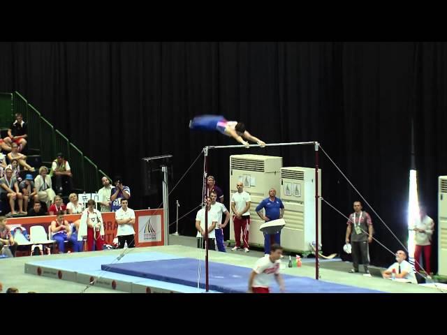 EYOF2013 GYMNASTICS (B) SILVER VALENTIN STARIKOV (RUS) HIGH BAR