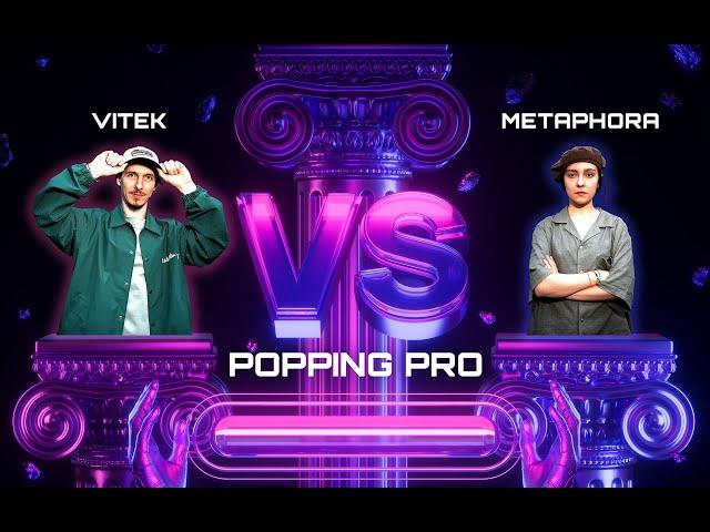 Vitek vs Metaphora 1/8 Popping Pro dance battle on Back to the future battle 2024