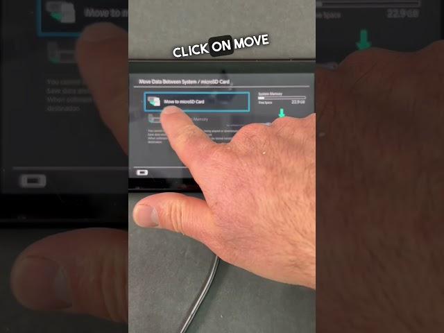 This is How to Transfer Data from Nintendo Switch to MicroSD Card #shorts