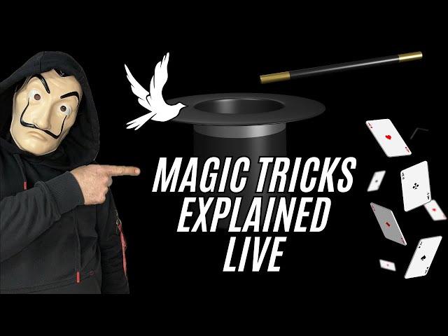 MAGIC TRICKS EXPLAINED LIVE 🪄 #live #foryou #magic #tricks #tutorial