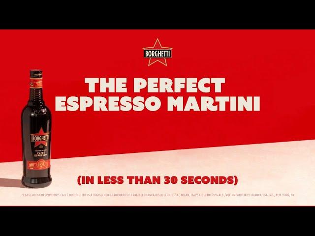 The Perfect Espresso Martini (in less than 30 seconds) | Borghetti Espresso Liqueur