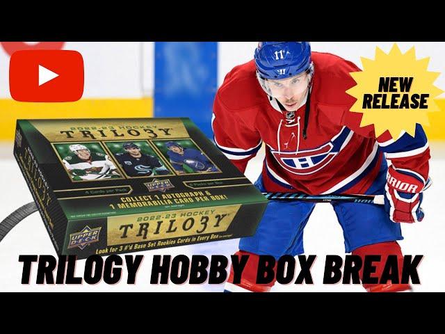 NEW RELEASE - OPENING A 2022-23 UPPER DECK TRILOGY HOBBY BOX