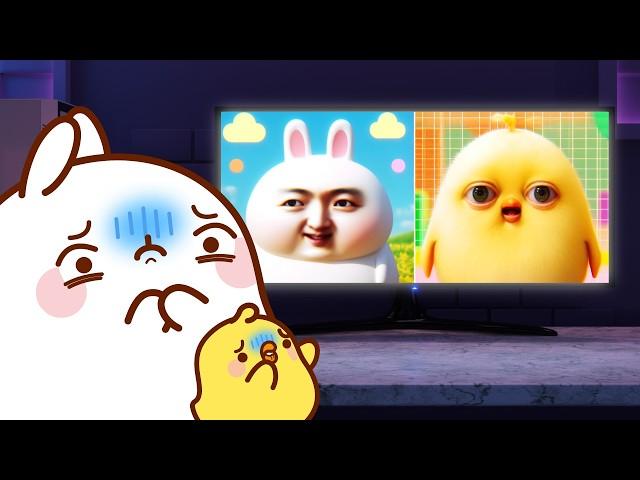 AI CHALLENGE: Molang and Piu Piu VS Artificial Intelligence 