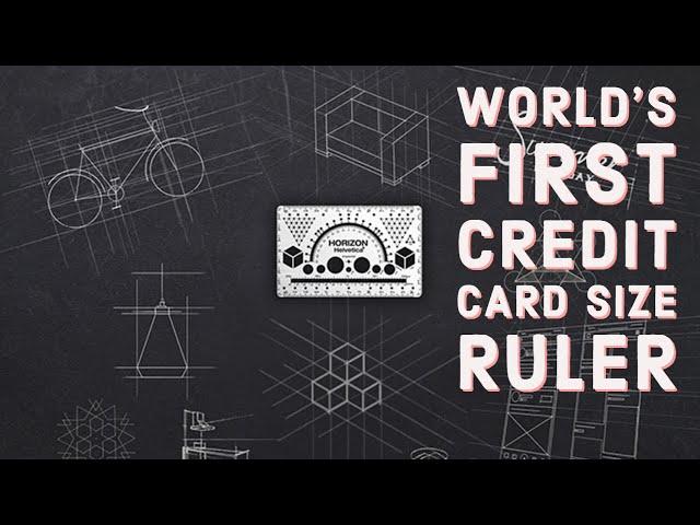 World's First Credit Card Size Ruler Scale | Horizon Helvetica