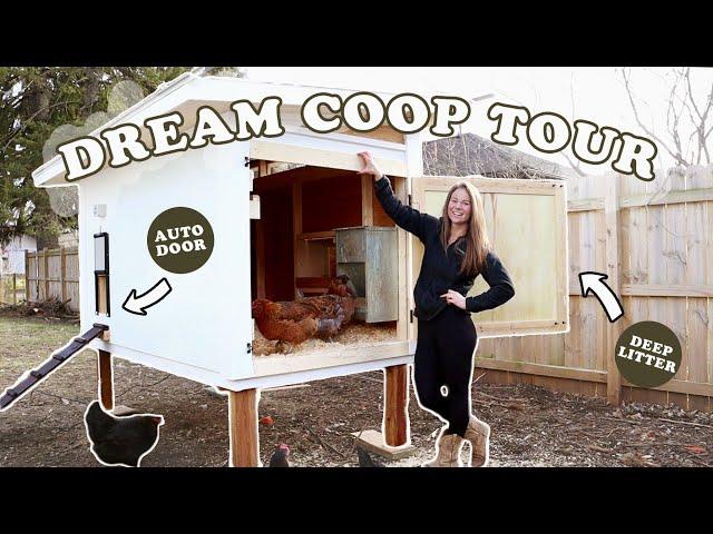 OUR DREAM CHICKEN COOP | Minimal Care Poultry Housing | DIY Efficient Design for Backyard Homestead