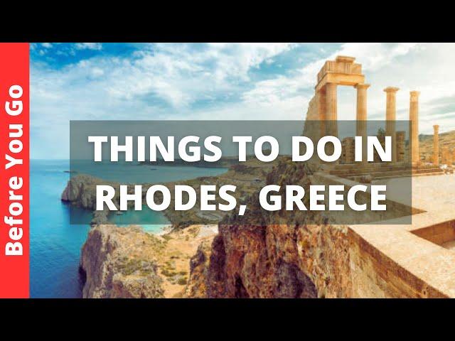 Rhodes Greece Travel Guide: 11 BEST Things To Do In Rhodes (Rhodos)
