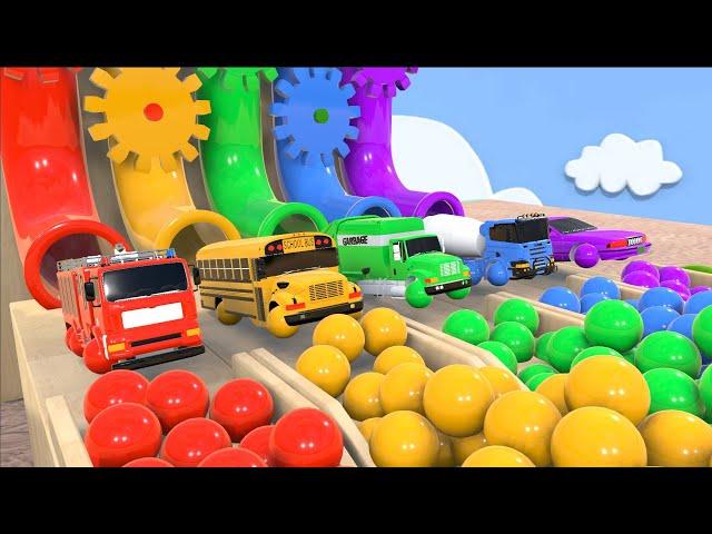 five little monkey - Baby songs color gum ball pool play - Nursery Rhymes & Kids Songs