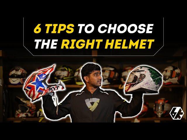 6 Tips to Choose the Right Helmet for you