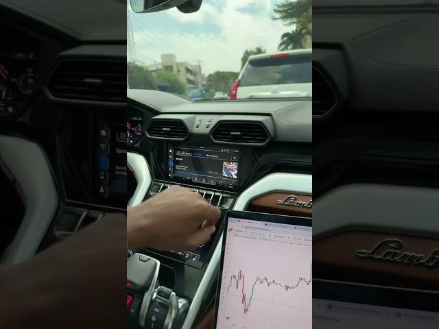 Jeffrey Benson Trading forex in a Lamborghini