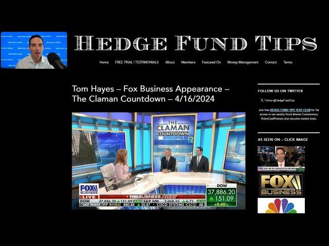 Hedge Fund Tips with Tom Hayes - VideoCast - Episode 235 - April 18, 2024