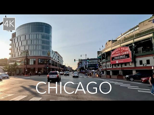 Chicago Neighborhood Drive 4K - Wrigleyville, Lincoln Park, Wicker Park Driving Tour