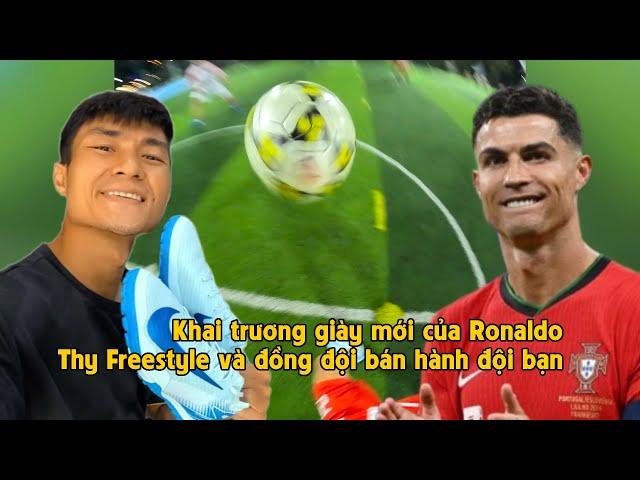 THY FREESTYLE plays 7vs7 side with CRISTIANO RONALDO shoes & show street soccer skill in DISTRICT 2