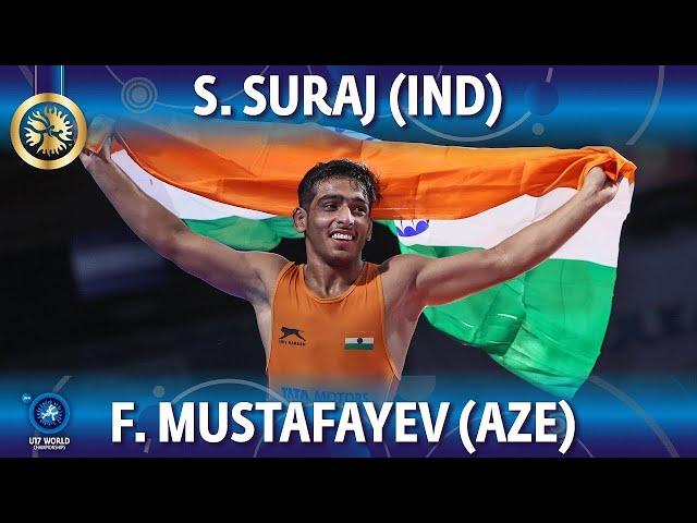 Suraj Suraj (IND) vs Faraim Mustafayev (AZE) - Final // U17 World Championships 2022