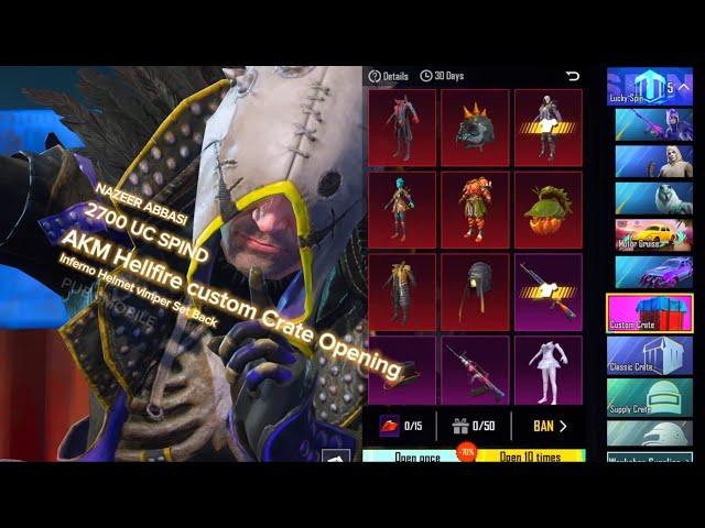 AKM Hellfire Open Custom Crate Pubgmobile Nazeer abbasi