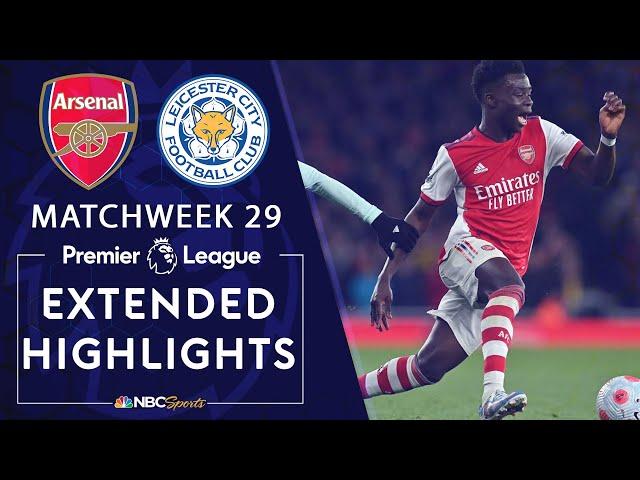 Arsenal v. Leicester City | PREMIER LEAGUE HIGHLIGHTS | 3/13/2022 | NBC Sports