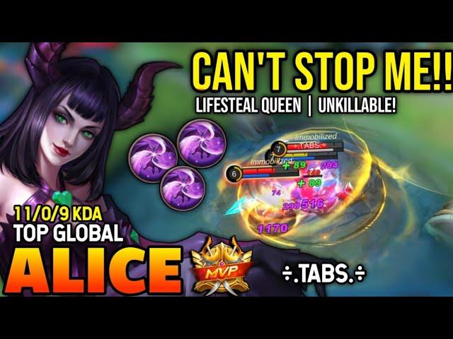 ALICE BEST BUILD 2022 | TOP GLOBAL ALICE GAMEPLAY | MOBILE LEGENDS